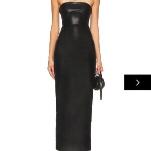 Superdown Black Strapless Bodycon Dress